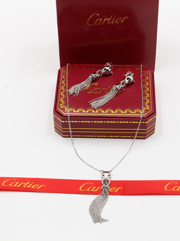 طقم كارتير تايقر الجديد اطقم CARTIER فضي