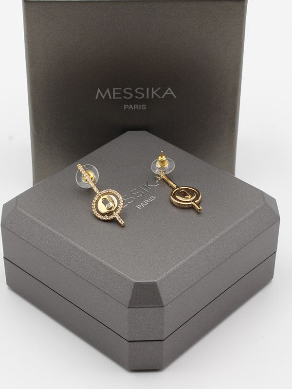 حلق ميسيكا مدور زركون حلق messika