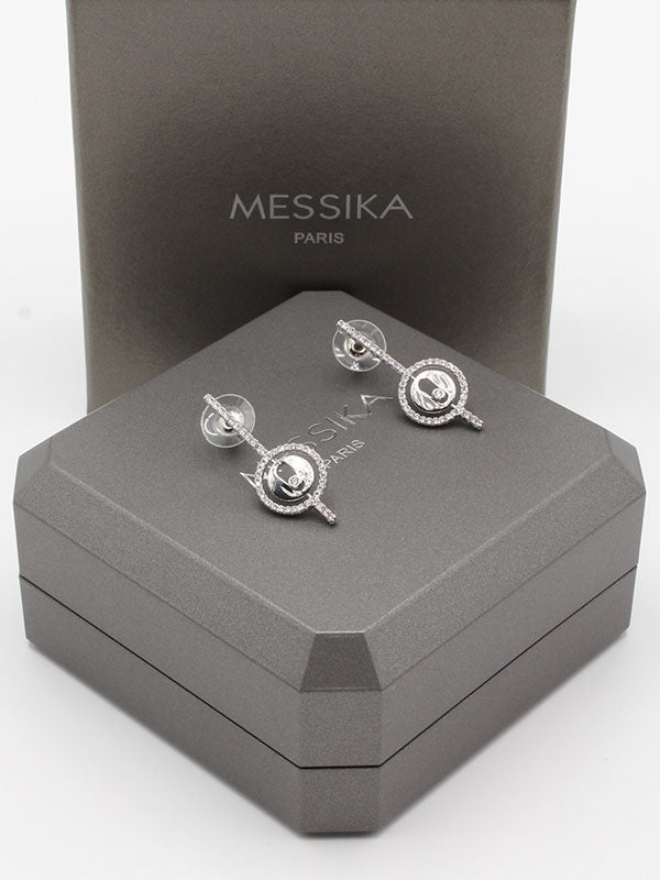 حلق ميسيكا مدور زركون حلق messika