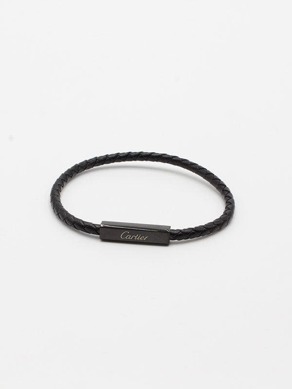اسوارة كارتير جلد اسود للجنسين اسواره CARTIER اسود
