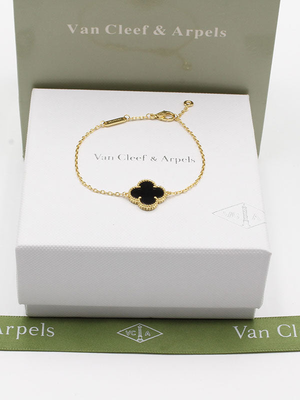 اسواره فان كليف وردة الماستر اسواره van cleef اسود ذهبي