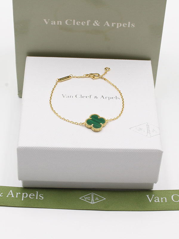 اسواره فان كليف وردة الماستر اسواره van cleef اخضر ذهبي