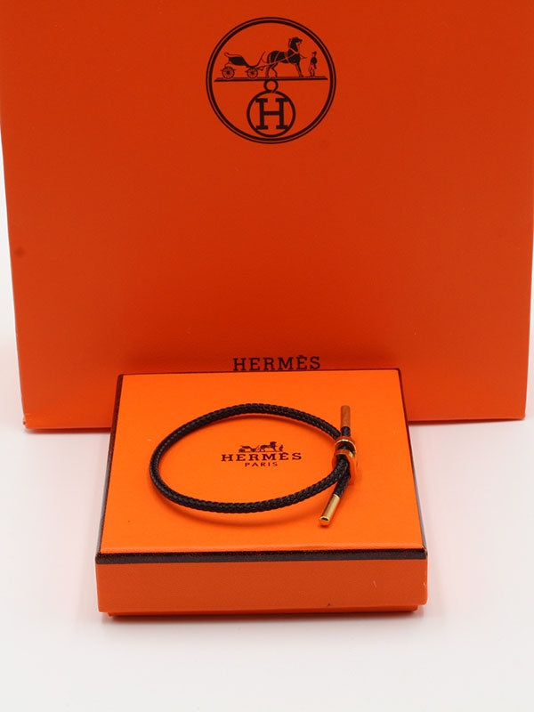 اسوارة هيرمز جلد اسود لوقو اسواره HERMES