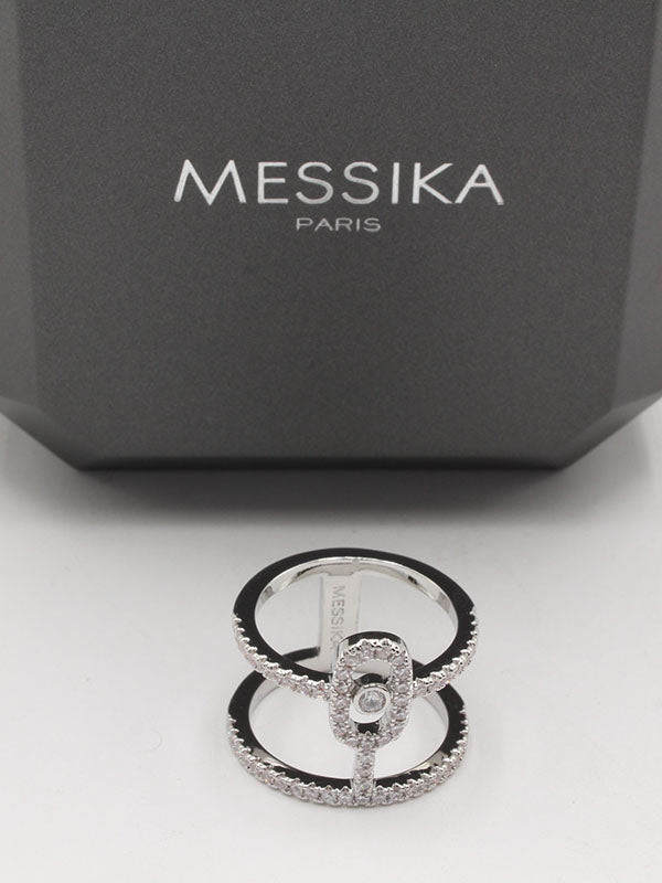خاتم ميسيكا عريض زركون خواتم messika