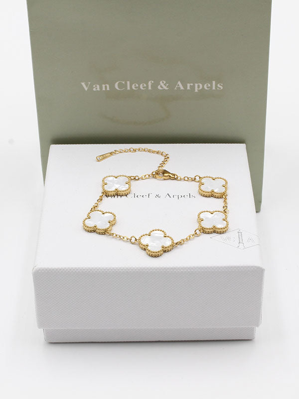 اسوارة فان كليف ناعمة 5 ورود اسواره van cleef