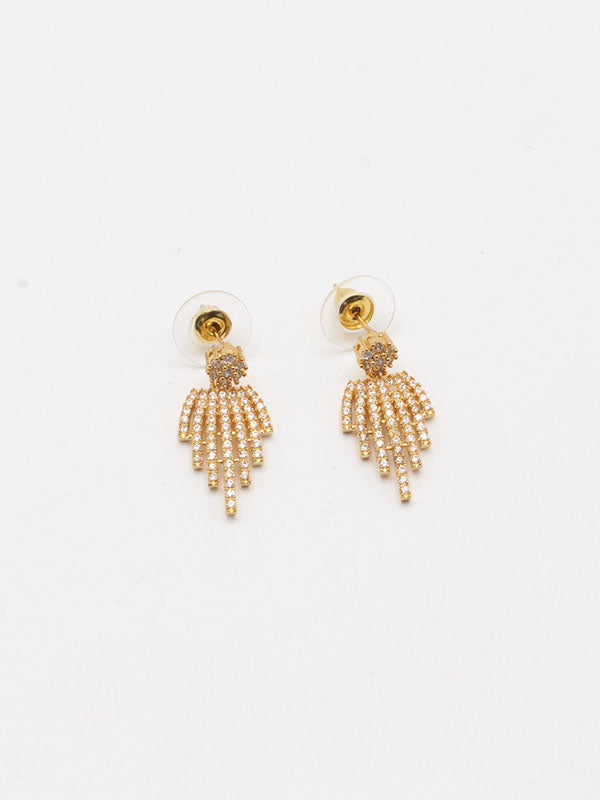 حلق زركون ذهبي وفضي حلق jewel