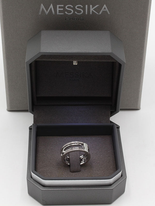 خاتم ميسيكا دبلة زركون الجديده خواتم messika فضي