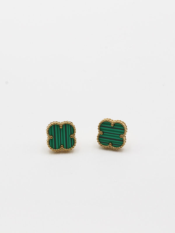 حلق فان كليف صغير حلق van cleef اخضر