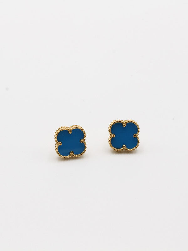 حلق فان كليف صغير حلق van cleef ازرق