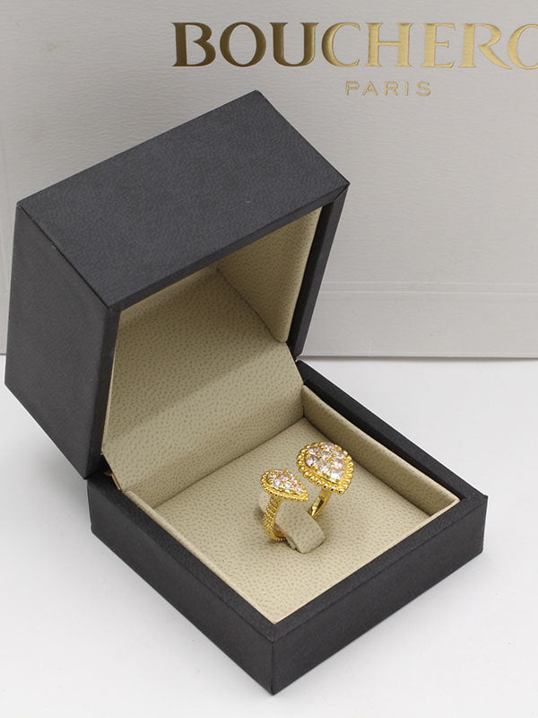 خاتم بوشرون الجديد زركون خواتم bucheron ذهبي