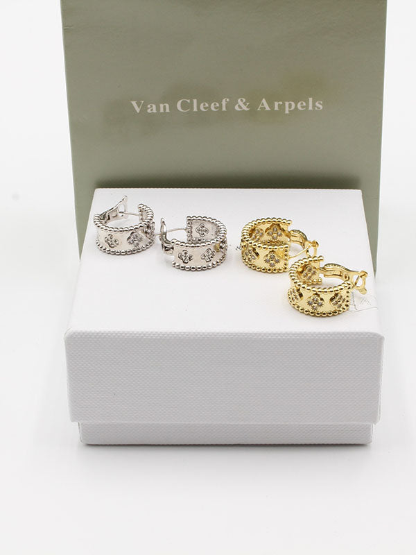 حلق فان كليف كيرف زركون حلق van cleef