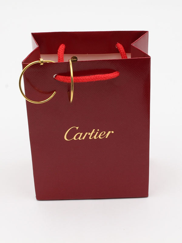 حلق كارتير مدور كبير لوقو حلق CARTIER