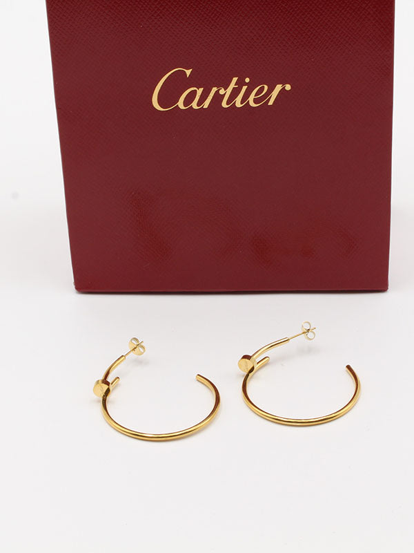 حلق كارتير مدور كبير لوقو حلق CARTIER