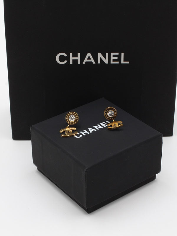 حلق شانيل دبل لوقو ناعم حلق chanel