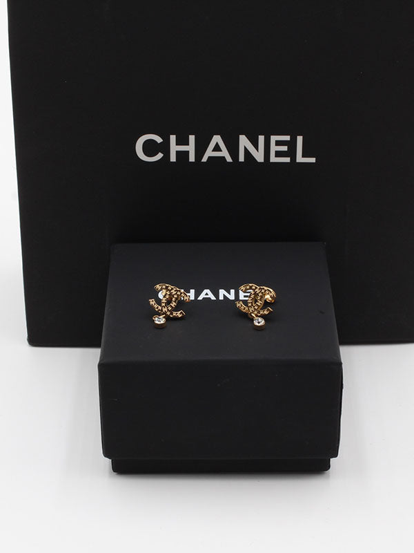 حلق شانيل ون ستون صغير حلق chanel