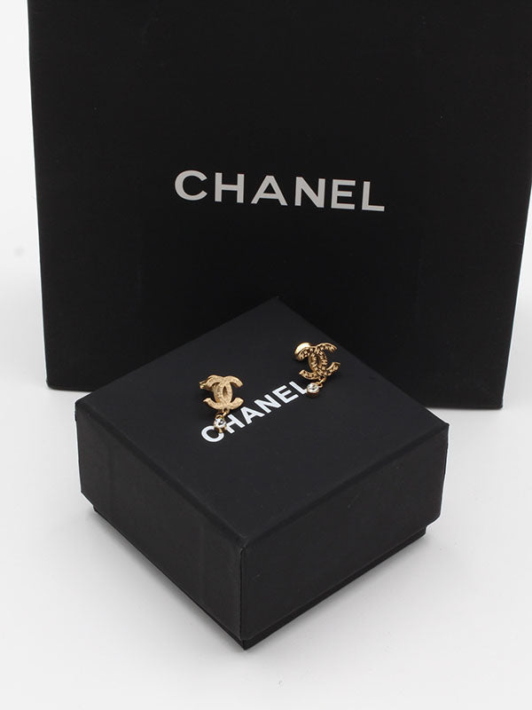 حلق شانيل ون ستون صغير حلق chanel