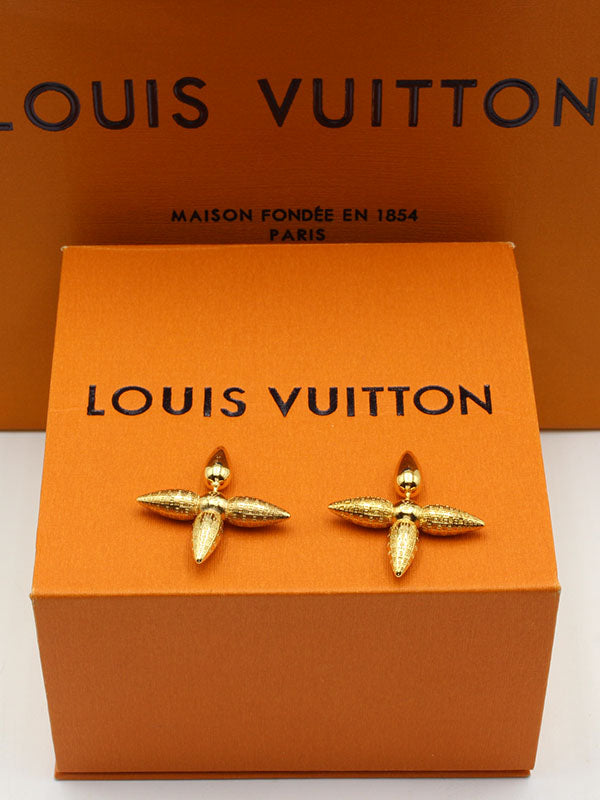 حلق لويس فيتون بلس ذهبي حلق louis vuitton