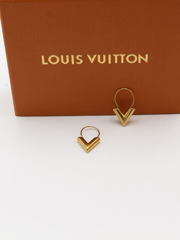 حلق لويس فيتون مدور V حلق louis vuitton