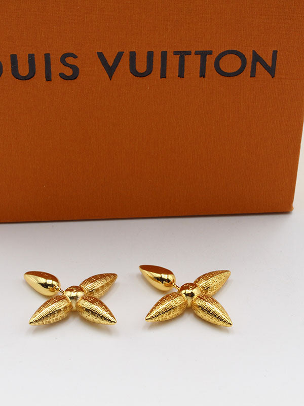 حلق لويس فيتون بلس ذهبي حلق louis vuitton ذهبي