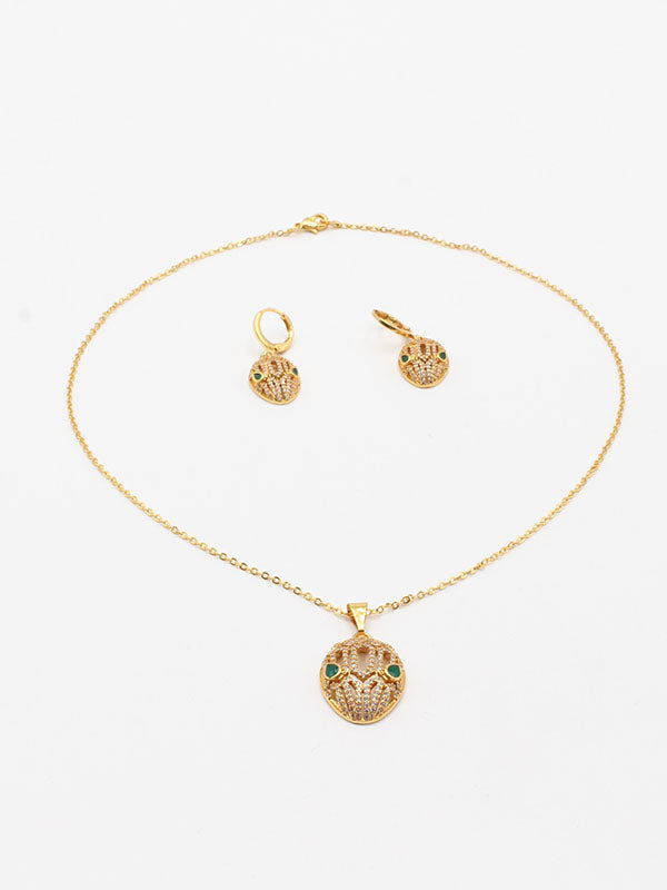 طقم بولغاري سنيك ذهبي زركون اطقم bvlgari