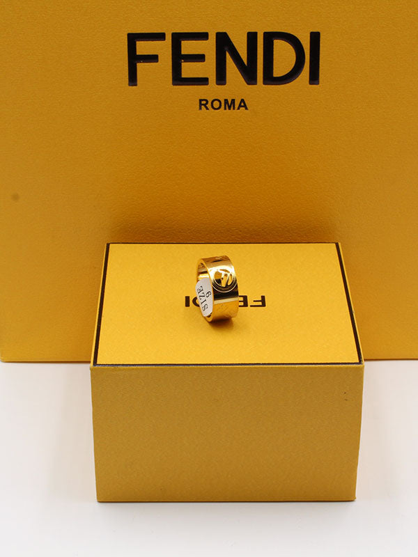 دبلة فندي عريضه خواتم fendi ذهبي 6
