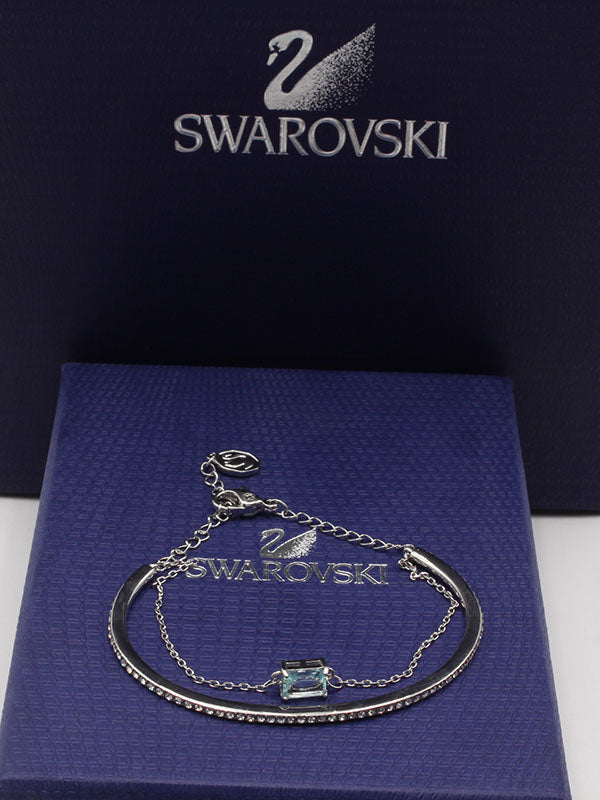 اسواره سواروفسكي دبل لاينز اسواره Swarovski سماوي فضي