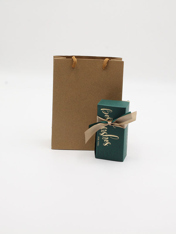 BEST WISHES تغليف هدية مع كيس هدايا متوفر 2 لون تيفاني