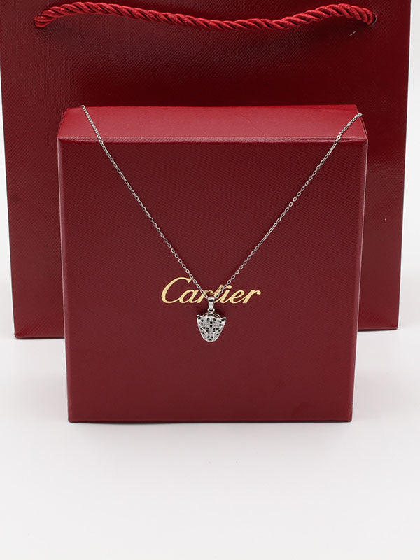 سلسال كارتير تايقر ناعم بلاك قولد سلسال CARTIER فضي