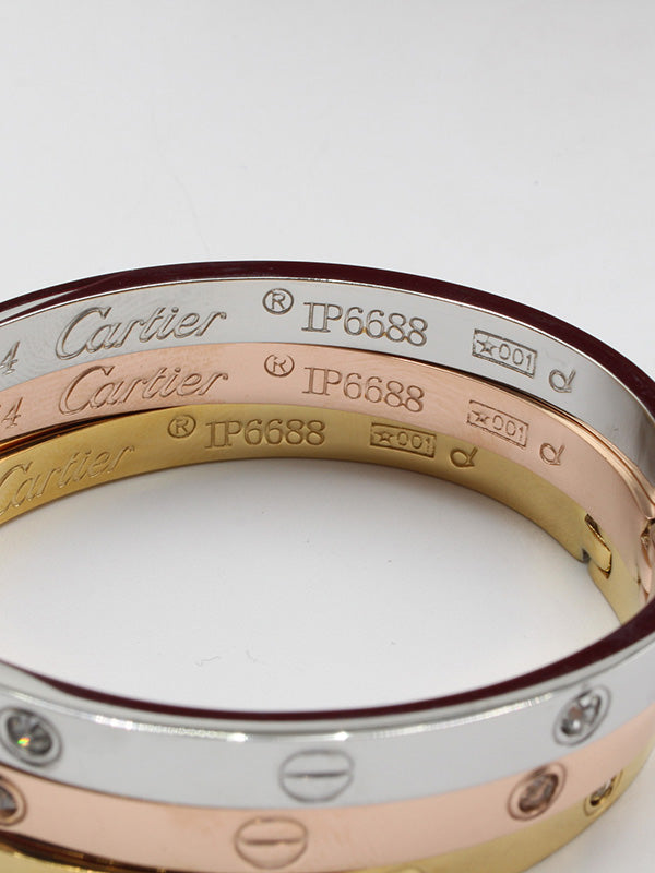 اساور كارتير الجديده زركون لوقو طقم 3 قطع اسواره CARTIER
