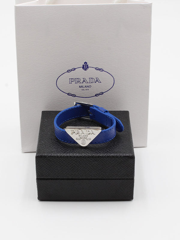 اساور برادا ليذر وذ بيق لوقو اسواره brada ازرق فضي