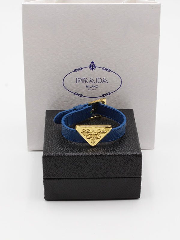 اساور برادا ليذر وذ بيق لوقو اسواره brada ازرق ذهبي