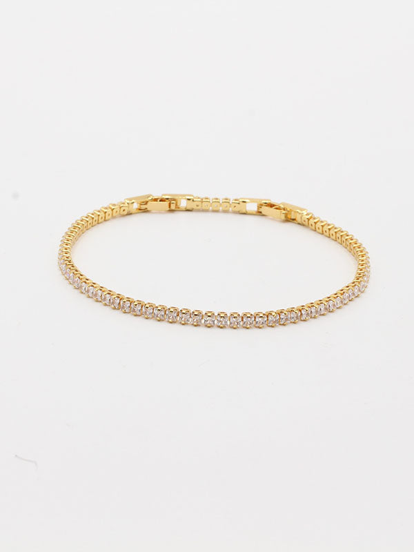 اسواره تنس زركون اسواره Swarovski ذهبي