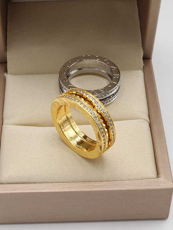 خاتم بولغاري زركون دبل لاينز خواتم bvlgari