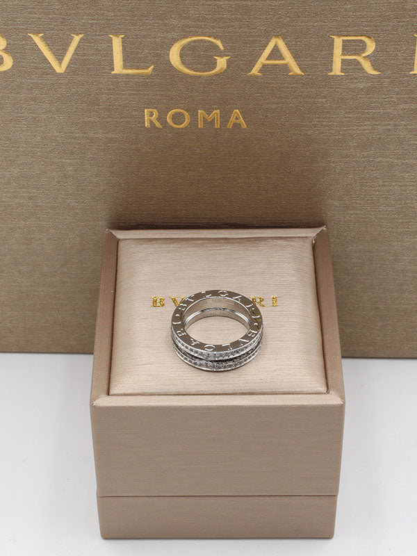 خاتم بولغاري زركون دبل لاينز خواتم bvlgari فضي 6