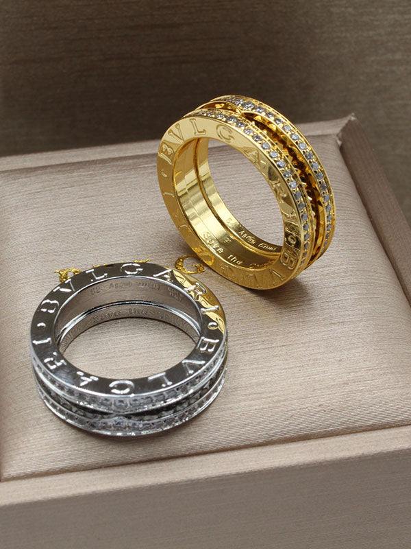 خاتم بولغاري زركون دبل لاينز خواتم bvlgari