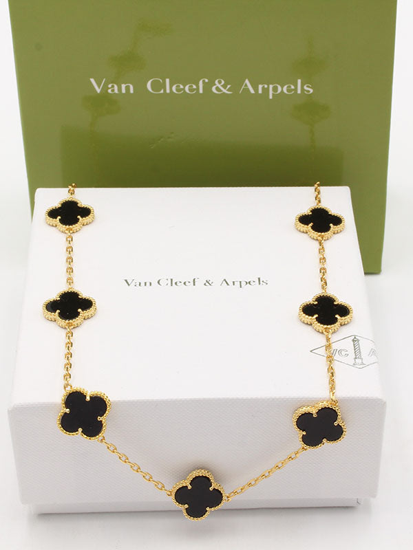 سلسال فان كليف الماستر الجديد سلسال van cleef اسود ذهبي