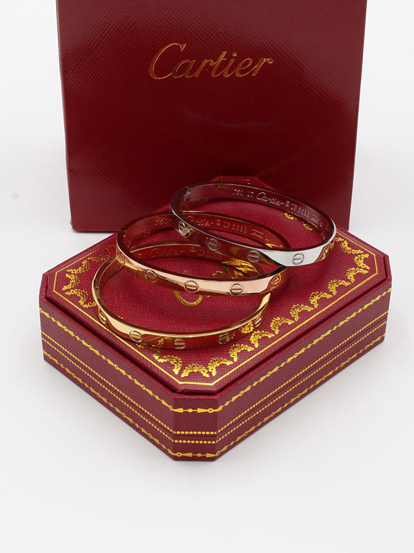 اساور كارتير الجديده لوقو طقم 3 قطع اسواره CARTIER