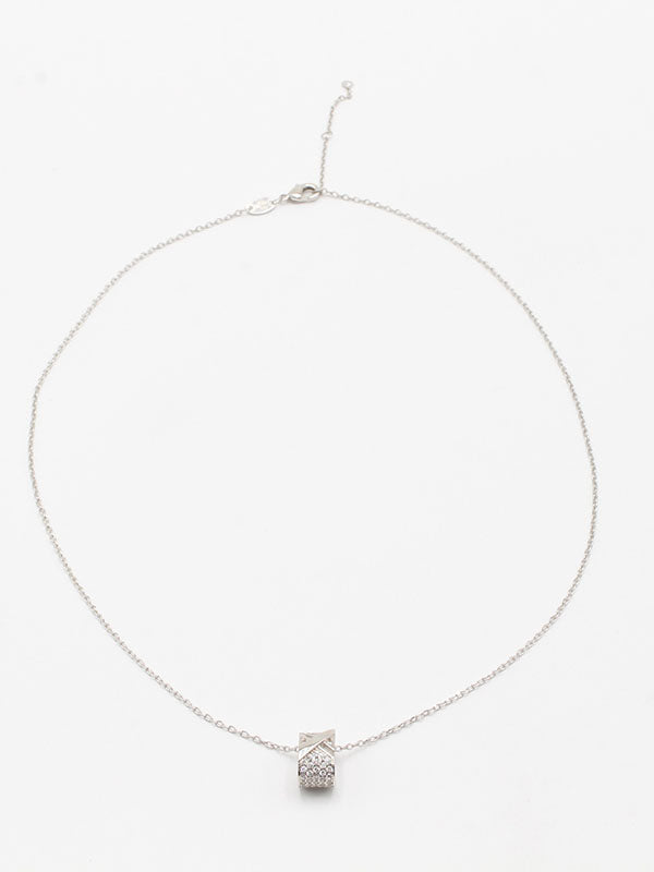 سلسال شوميه زركون فضي سلسال chaumet