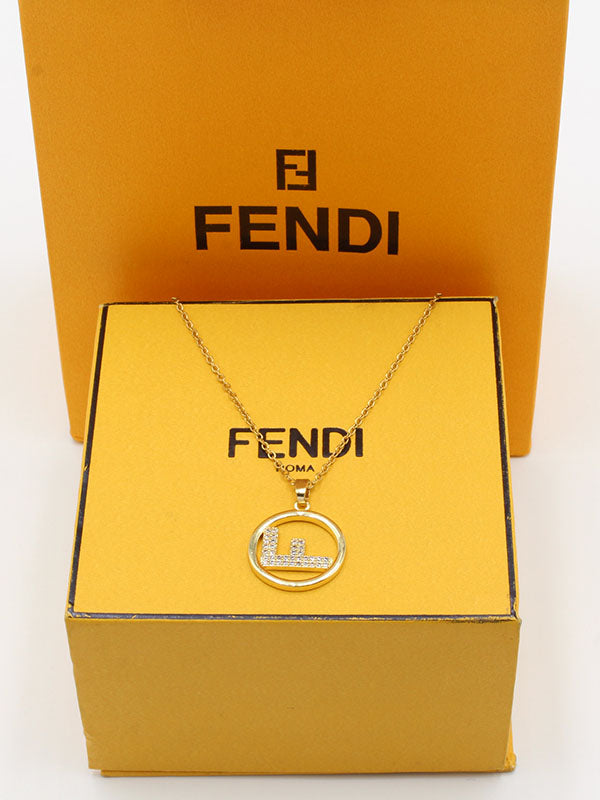 سلسال فندي زركون مدور سلسال fendi