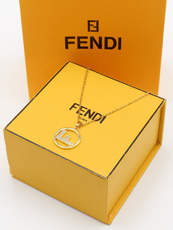 سلسال فندي زركون مدور سلسال fendi