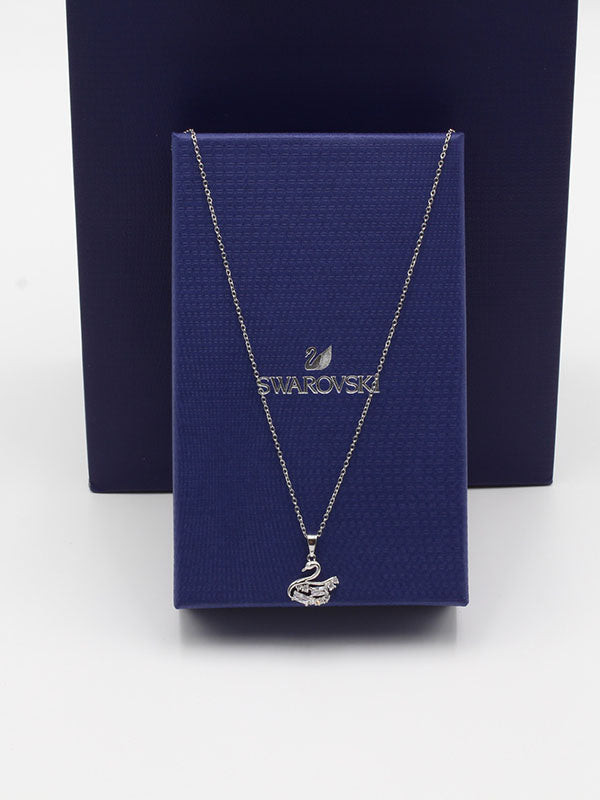 سلسال سواروفسكي سوان كيوبك سلسال Swarovski فضي