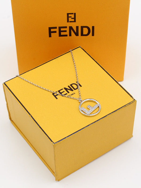 سلسال فندي زركون مدور سلسال fendi