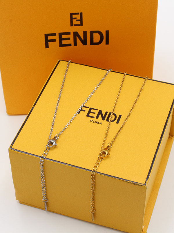 سلسال فندي زركون مدور سلسال fendi