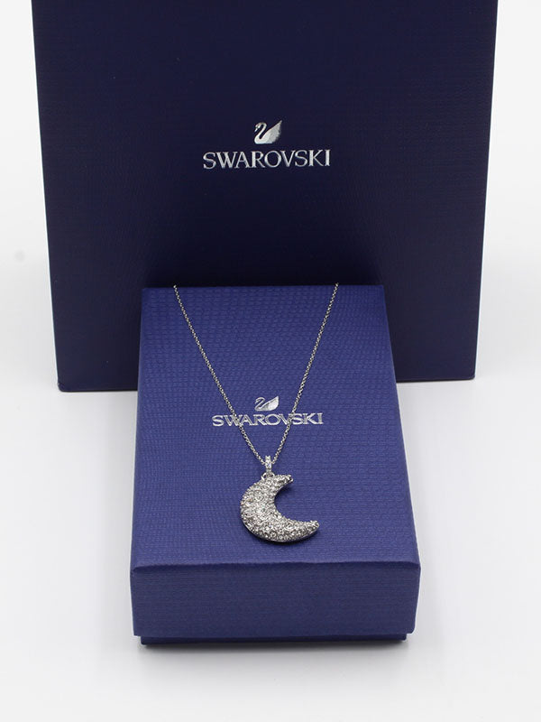 سلسال سواروفسكي هلال كريستال سلسال Swarovski