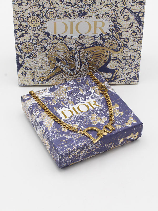 سلسال ديور كبير ذهبي سلسال dior