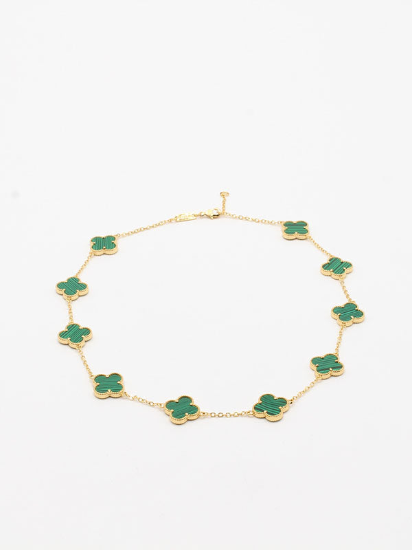 سلسال فان كليف 10 وردات لوقو سلسال van cleef اخضر