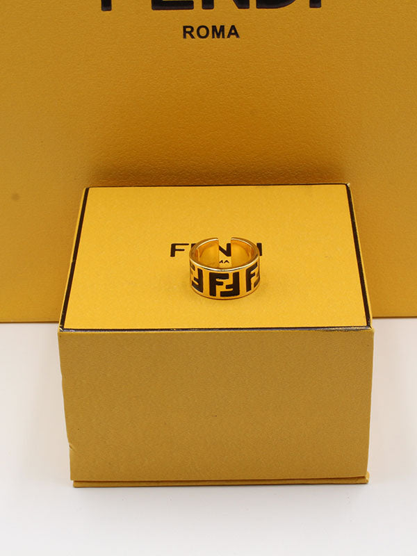 خاتم فندي لوقو الجديد خواتم fendi