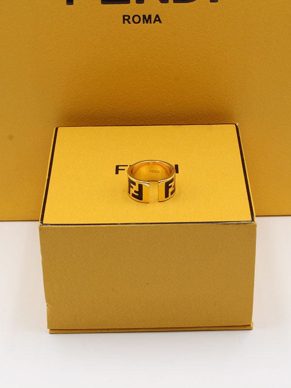 خاتم فندي لوقو الجديد خواتم fendi