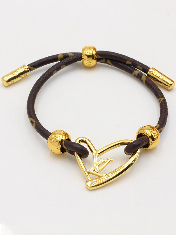 اساور لويس فيتون جلد لوقو نيو لوك اسواره louis vuitton ذهبي