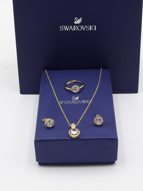 طقم سواروفسكي 3 قطع اطقم Swarovski
